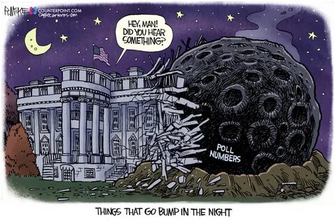 Editorial Cartoon: Biden Polls Go Bump In The Night - The Independent News Event