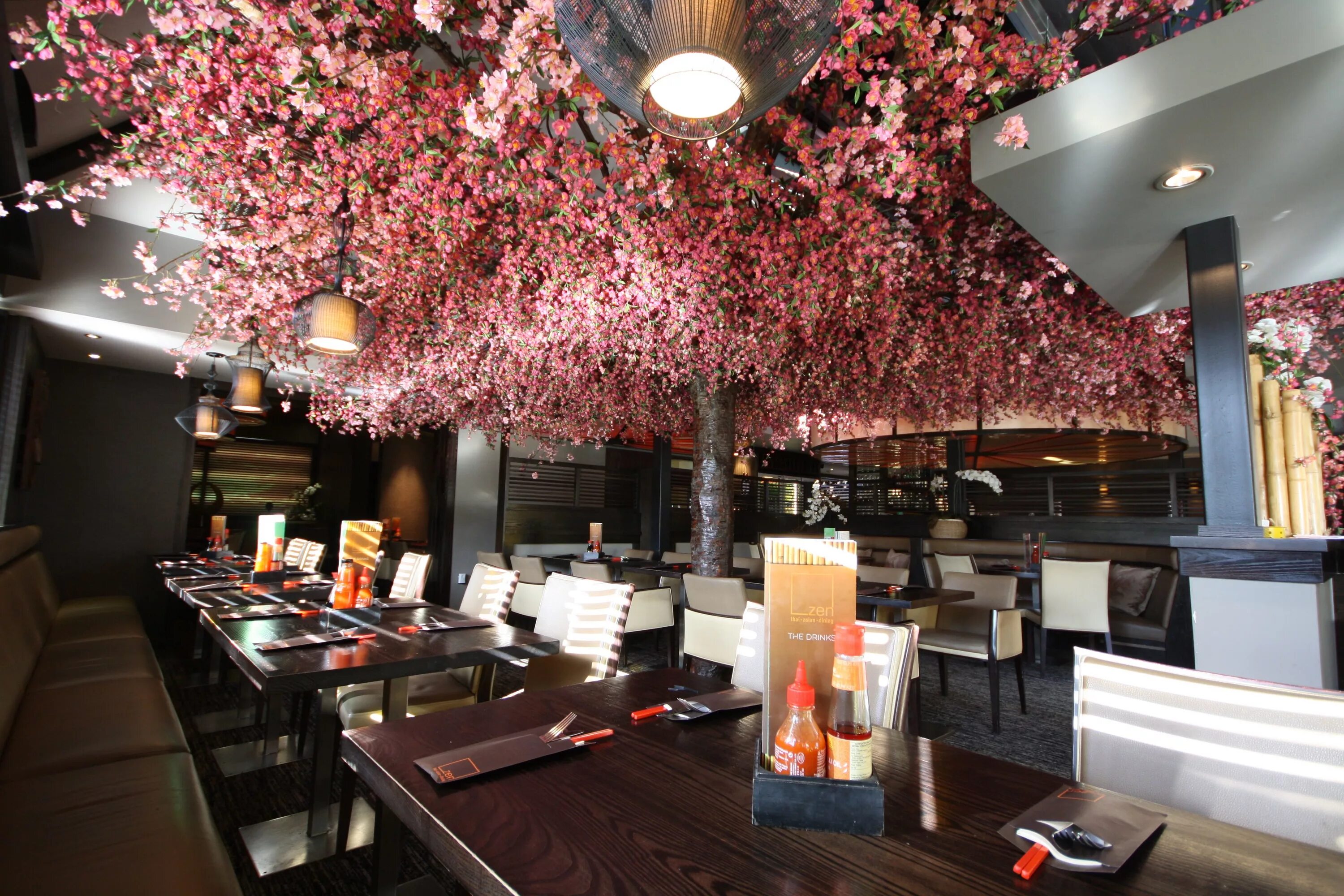 Сакура дизайн. Ресторан цветение Сакуры интерьер. Интерьер ресторана «Моондзун»Япония. Интерьер ресторана Арагава Токио. Японский ресторан интерьер.