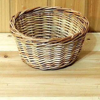 Круглые корзины из лозы