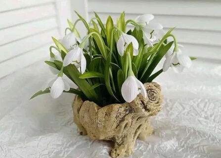 Подснежник из фоамирана мастер