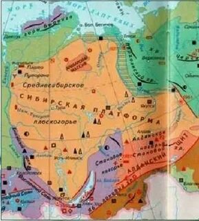 Среднесибирское плоскогорье тектоническое строение