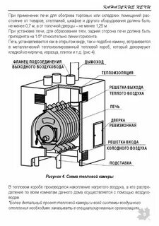 Чертеж печи с водяным контуром