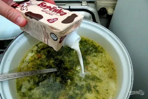 Сливки можно добавлять в суп