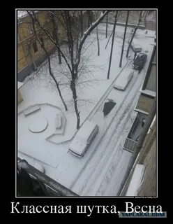 Снег весной шутки