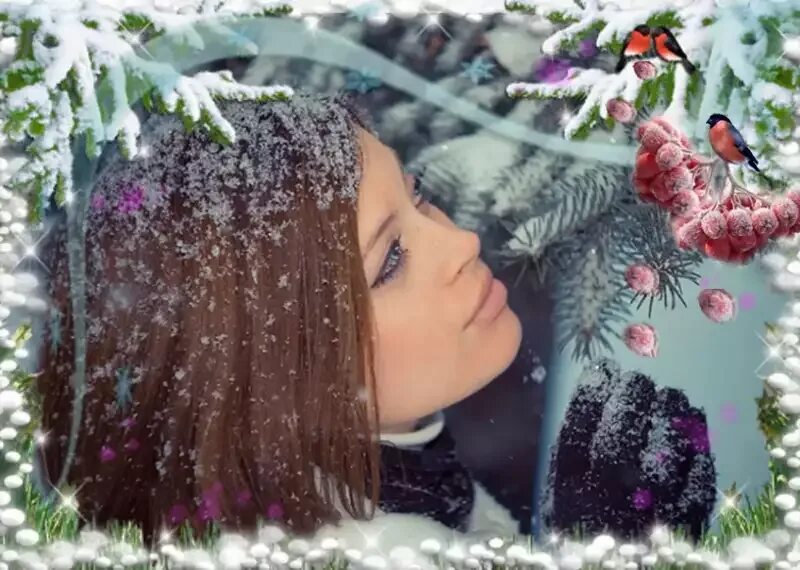 Девушка в зимнем саду. Девушка в зимнем лесу. Девушка с цветами зимой. Женщина зимой с цветами. Буланова падает снег