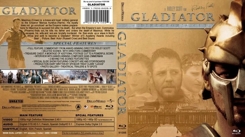 Гладиатор [Gladiator] 2000 Cover BLURAY. Гладиатор 2000 обложка. Гладиатор двд диск.