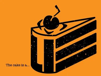 The cake was being