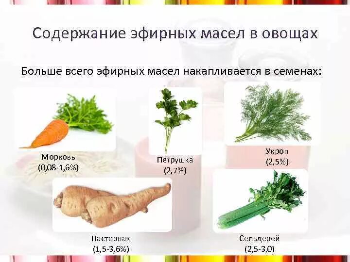 Какие овощи содержат. Продукты богатые эфирными маслами. Овощи с высоким содержанием эфирных масел. Овощи содержащие эфирные масла. Эфирные масла в продуктах.