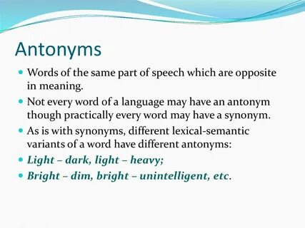 Which words are being defined
