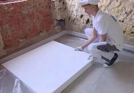 Укладка пенополистирола