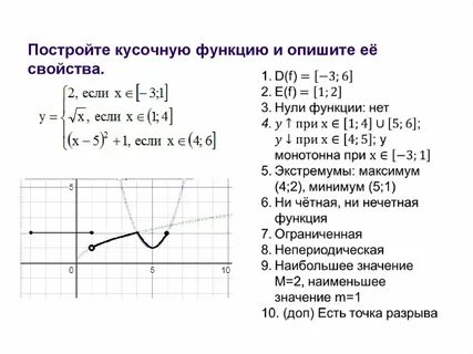 Кусочная функция
