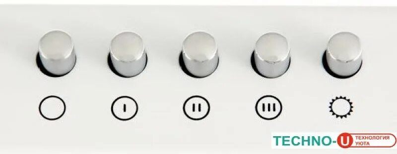White push button