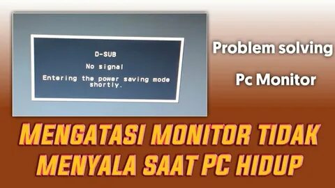 Power saving mode на мониторе что делать