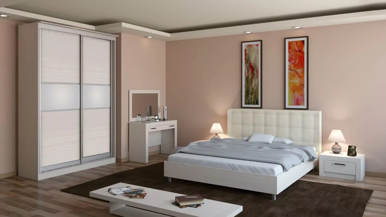 Мебель шкафы для спальни фото Спальня Фудзи № 2 ⭐ купить за 23470.0000 ₽, доставка по Челябинску