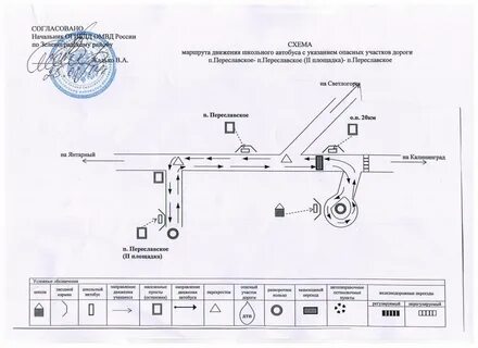 Маршрут школьного автобуса