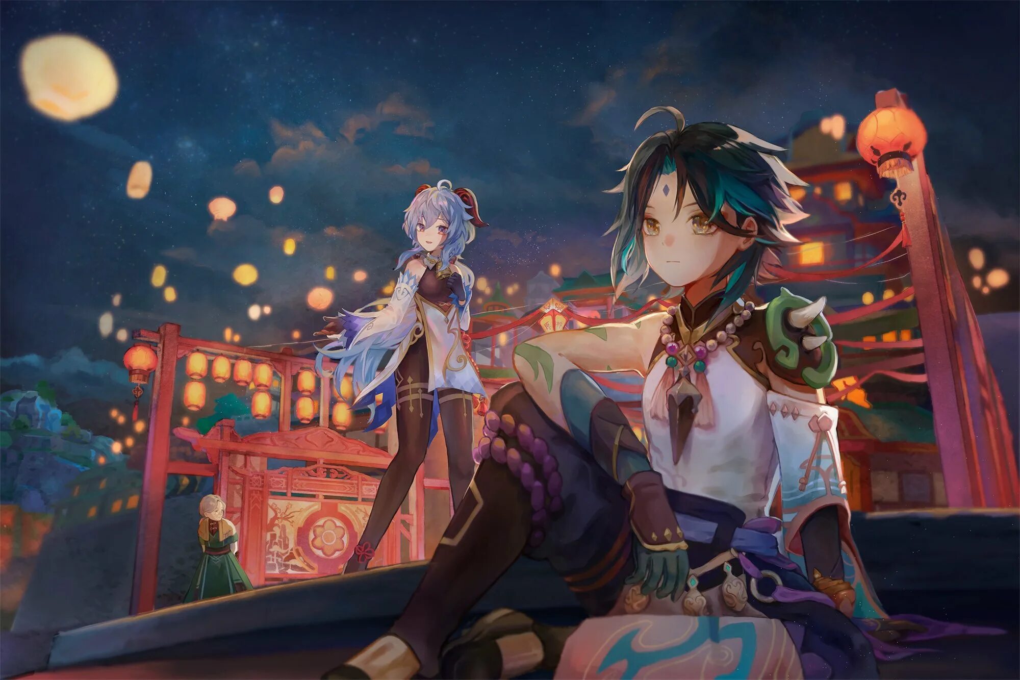 Ganyu genshin. Геншин ganyu. Гуань юй геншин импакт арт. Сяо и гань юй геншин. Гань юй шип.