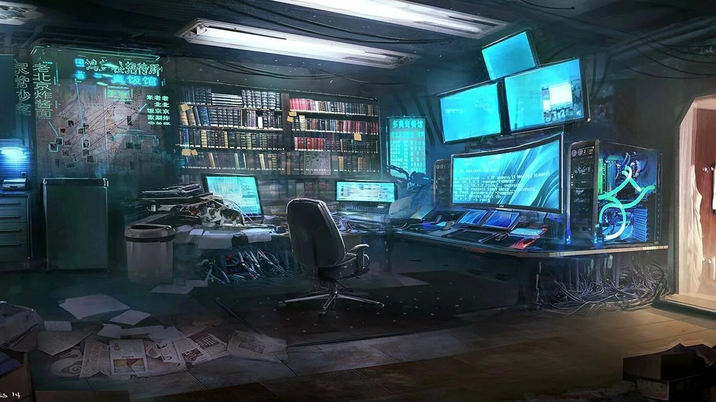Cyber listening lab. Интерьер в стиле киберпанк футуризм. секретная комната cyberpunk 2077. cyberpunk лаборатория арт. cyberpunk 2077 хакер.