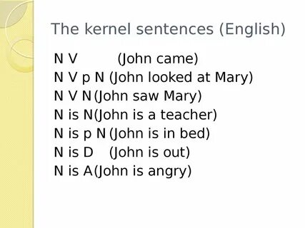 Own sentences