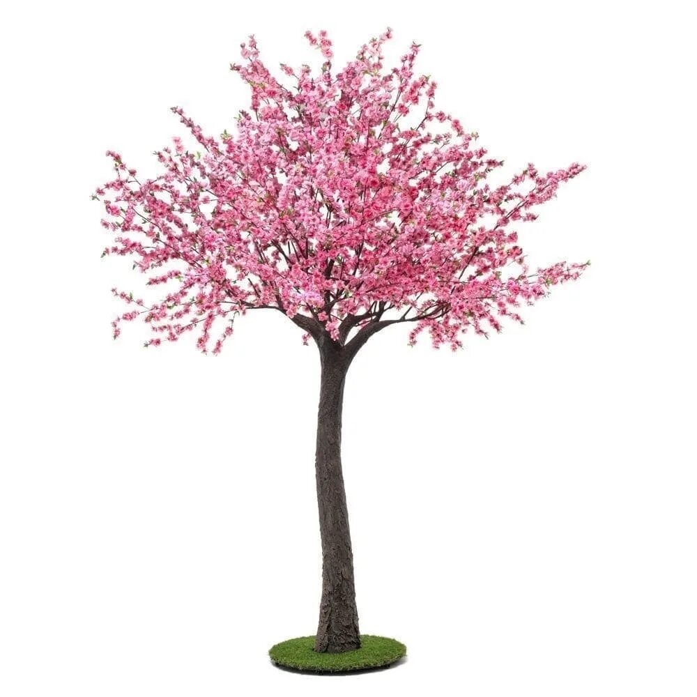 Искусственная Сакура в горшке. Розовое дерево Сакура. Крона Сакуры. Sakura (2 штуки).