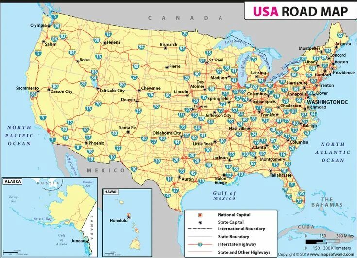 Road connection map