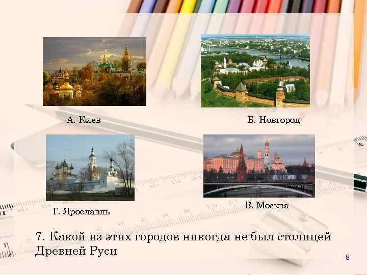 Какой из представленных городов является самым старым