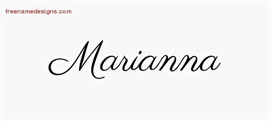 Шрифт marianna