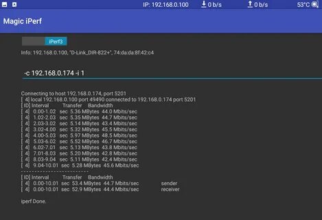Iperf3 cygwin gui