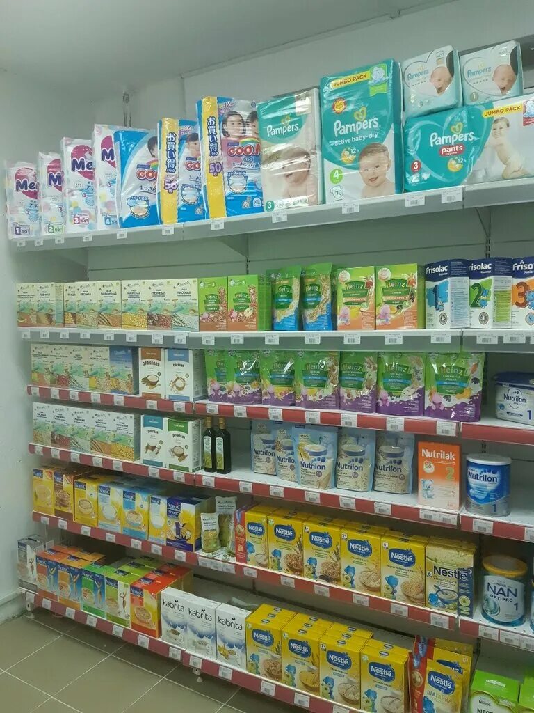 магазин детского питания. отдел детского питания. детское питание ассортимент. выкладка детского питания в магазине. магазин детского питания.