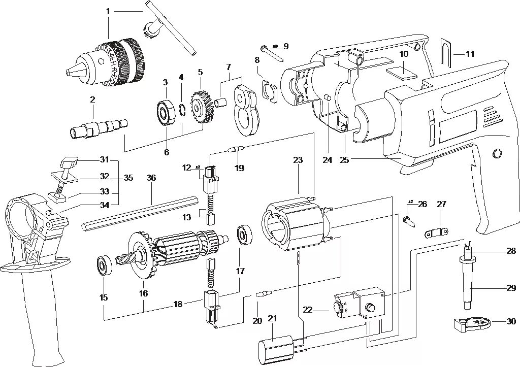 Дрель интерскол схема. Дрель интерскол 780 ватт схема сборки. дрель ударная иэ-1505э чертёж. дрель электрическая интерскол ду-13\650 эр принципиальная схема. перфоратор п 253 схема ударный механизм.