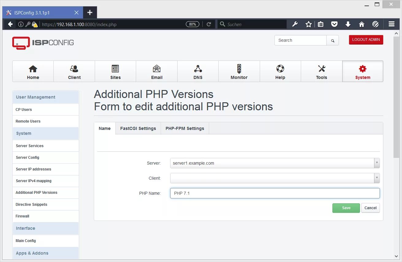 S php views. Версии php. Php Version. ISPCONFIG. Php 7.1.