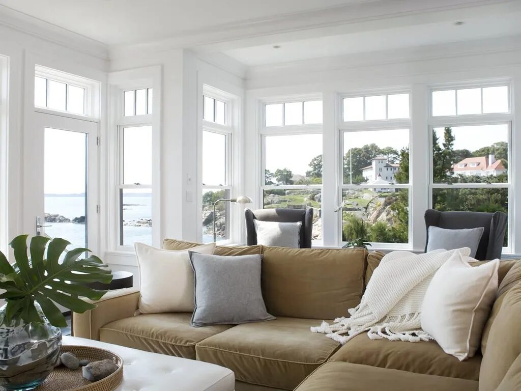 The windows is the sofa