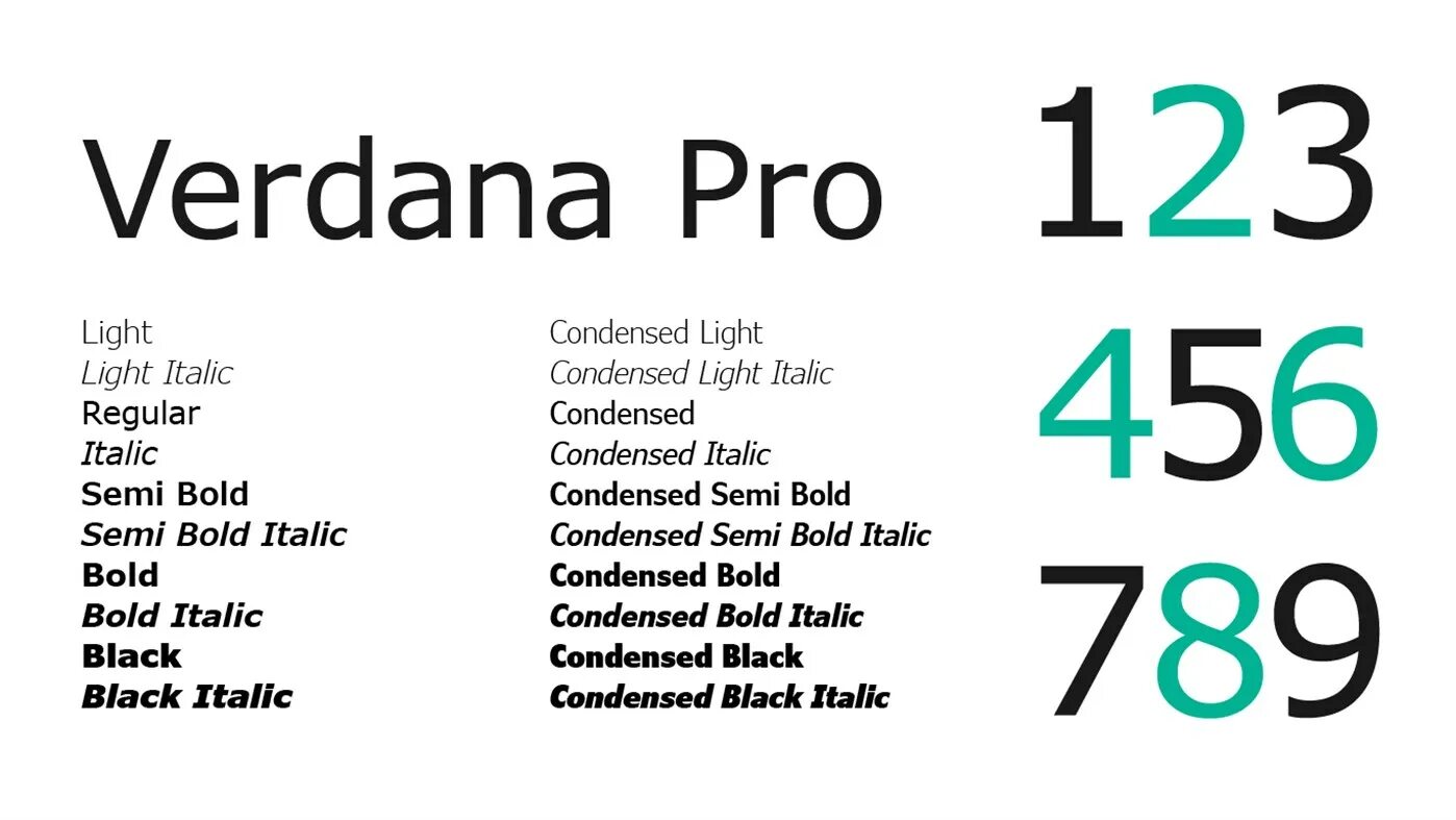 Verdana sans