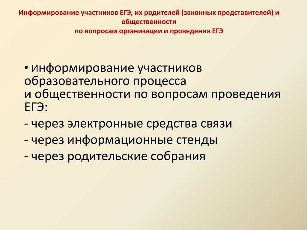 Оповещение участников. Вопросы по организации и проведении ЕГЭ. Информирование о ЕГЭ. Варианты информирования участников о мероприятии. Оповещение участников конференции.