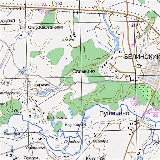 Белинский город карта