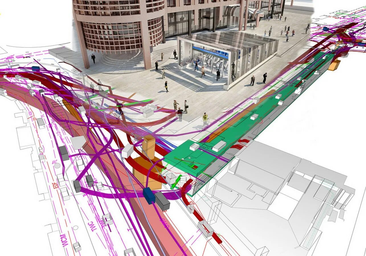 BIM модель автомобильной дороги. Проект Crossrail BIM. BIM технологии в проектировании. BIM инженерные сети.