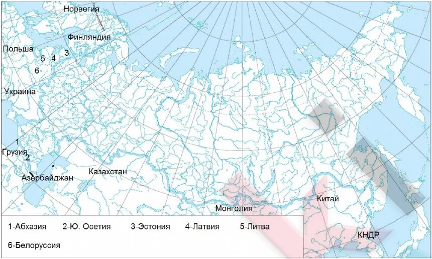 Подпишите на карте города москву и астрахань. География 8 класс контурная карта географическое положение России. Географическое положение России контурная карта гиограф. Государства граничащие с Россией на контурной карте. Карта географическое положение России 8 класс.