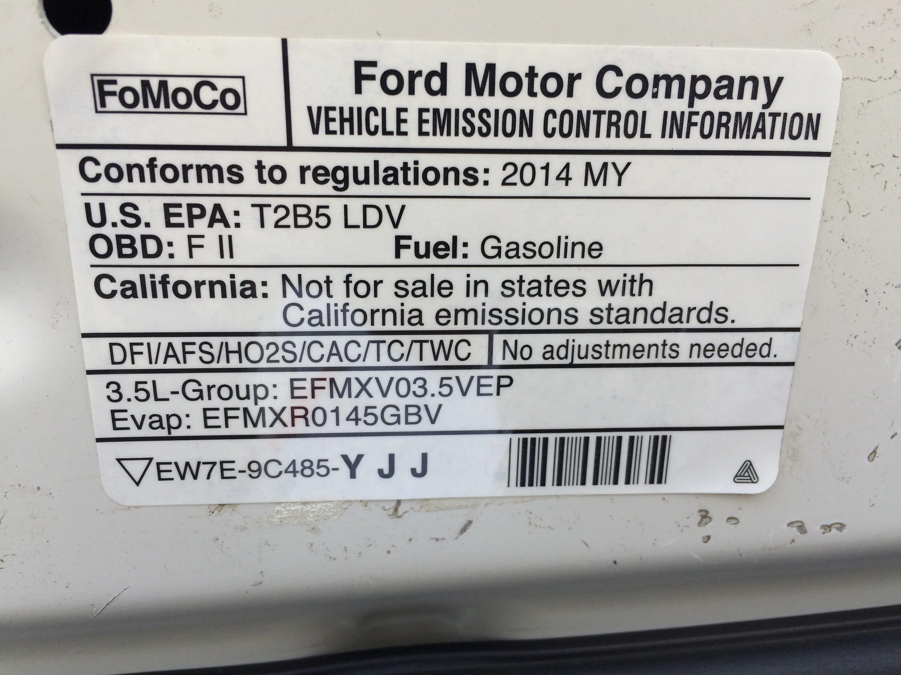 Controlling emissions
