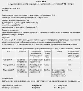 Как уволить сотрудника по сокращению штата