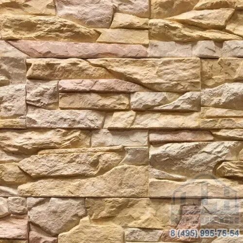 Фасадный камень фото цена Фасадные панели Малый сколотый камень 3, купить в Москве