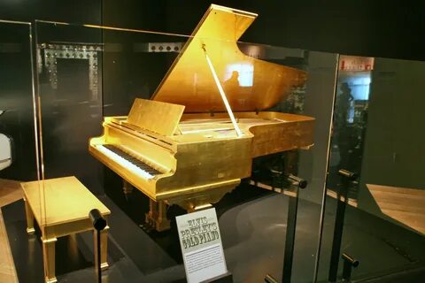 Golden piano