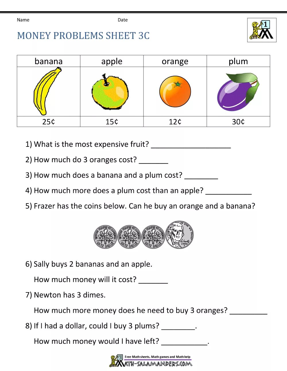 Money Worksheets. A an Worksheets. Money Worksheets for Kids. Money Vocabulary Worksheets for Kids.