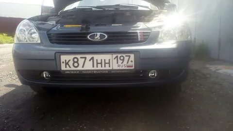 Приора туманки установка