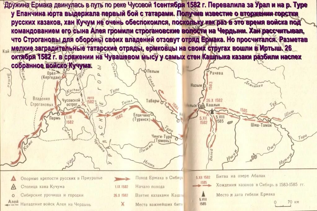 Поход ермака карта контурная. Карта Сибирский поход Ермака Тимофеевича 1581-1585 г. Поход Ермака Тимофеевича в Сибирь. Карта похода Ермака в Сибирь в 1582-1585.