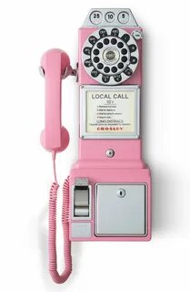 Crosley Radio 'Pay Phone' Wall Phone Nordstrom Wall phone, Pink.