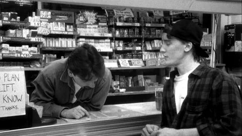 Jeff Anderson and Brian O'Halloran in Clerks (1994) .