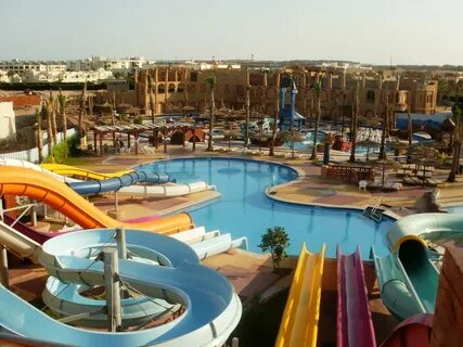 Sea beach aqua park blue resort