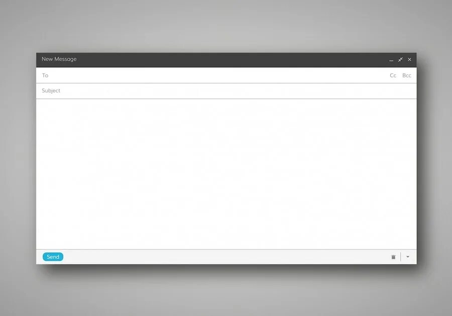 Blank email