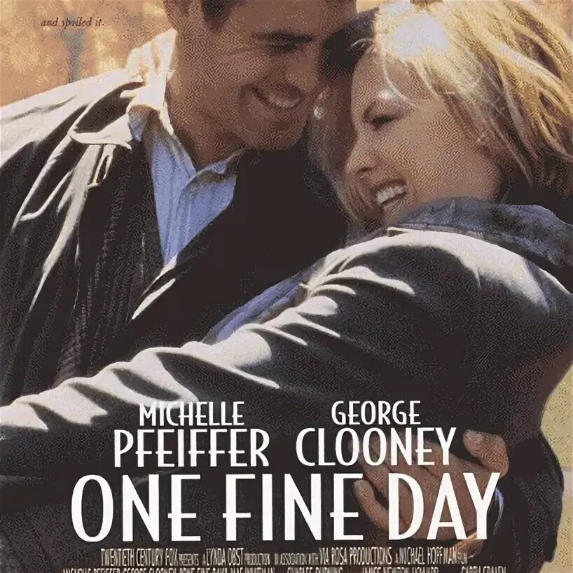 Fine first. One fine day 1996 posters. one fine day poster.