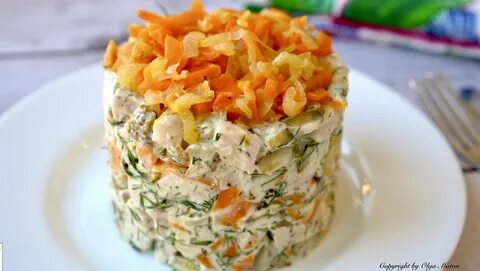 Обжорка с копченой курицей и корейской