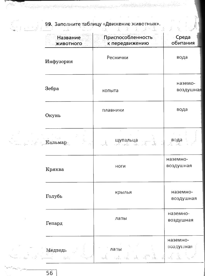 Движение животных таблица. Таблица по передвижению животных. Заполните таблицу движение животных по биологии 6. Движение животных таблица 6 класс. Таблица передвижение животных